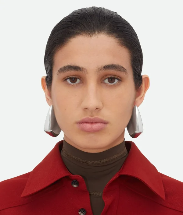 Bottega Veneta Large Fin Earrings>Women Earrings