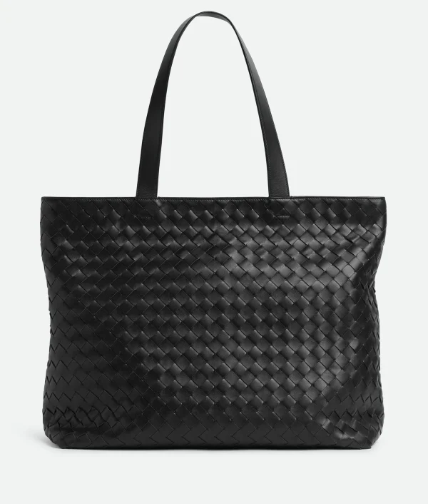 Bottega Veneta Large Intrecciato Zipped Tote> Shopper