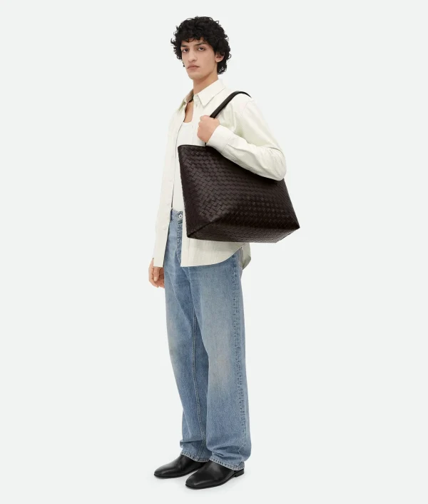 Bottega Veneta Large Intrecciato Zipped Tote> Shopper