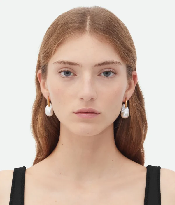 Bottega Veneta Large Pearl Earrings>Women Earrings