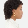 Bottega Veneta Large Twist Triangle Hoop Earrings>Women Earrings