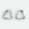 Bottega Veneta Large Twist Triangle Hoop Earrings>Women Earrings