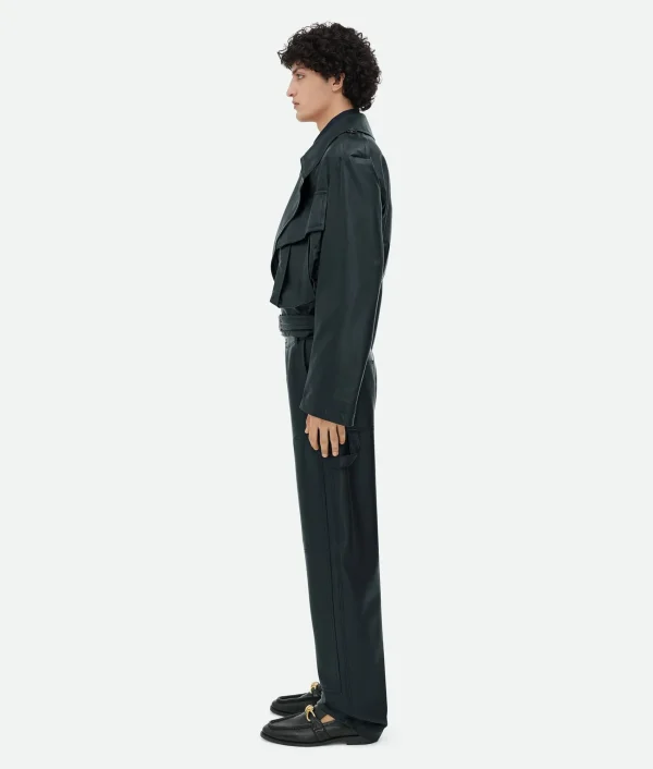 Bottega Veneta Leather Belted Blouson> Leather | Jackets