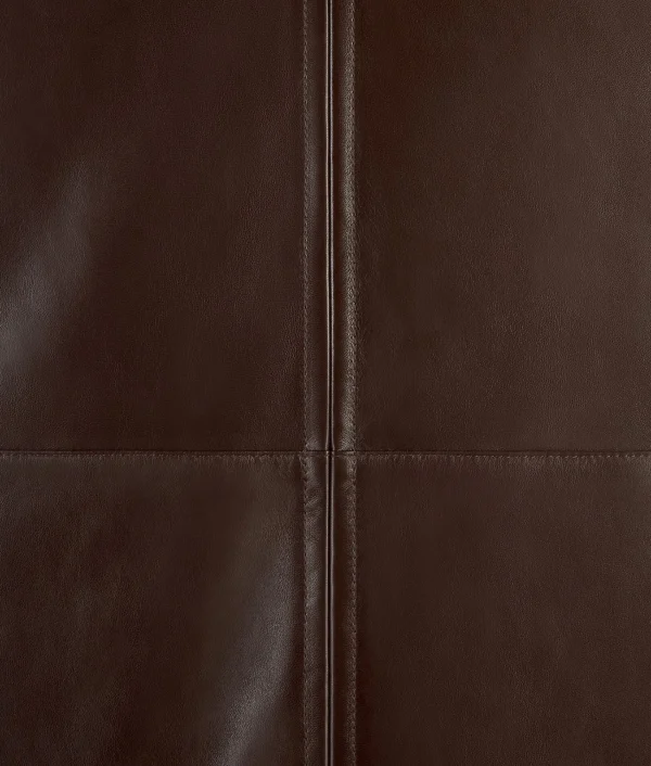 Bottega Veneta Leather Cocoon Coat>Women Coats