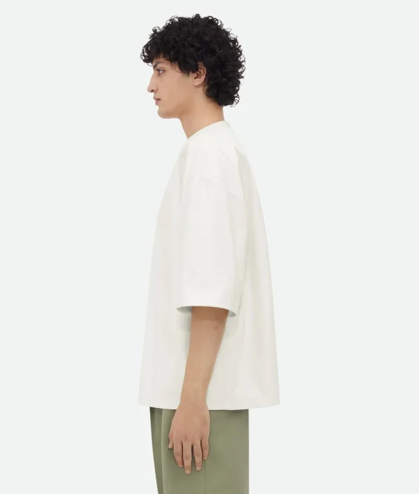 Bottega Veneta Leather T-Shirt> T-Shirts | Leather