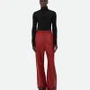 Bottega Veneta Leather Wide Leg Trousers> Trousers And Shorts | Leather