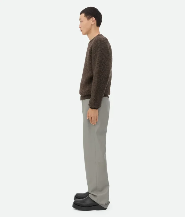 Bottega Veneta Leather Wide Leg Trousers> Trousers And Shorts | Leather