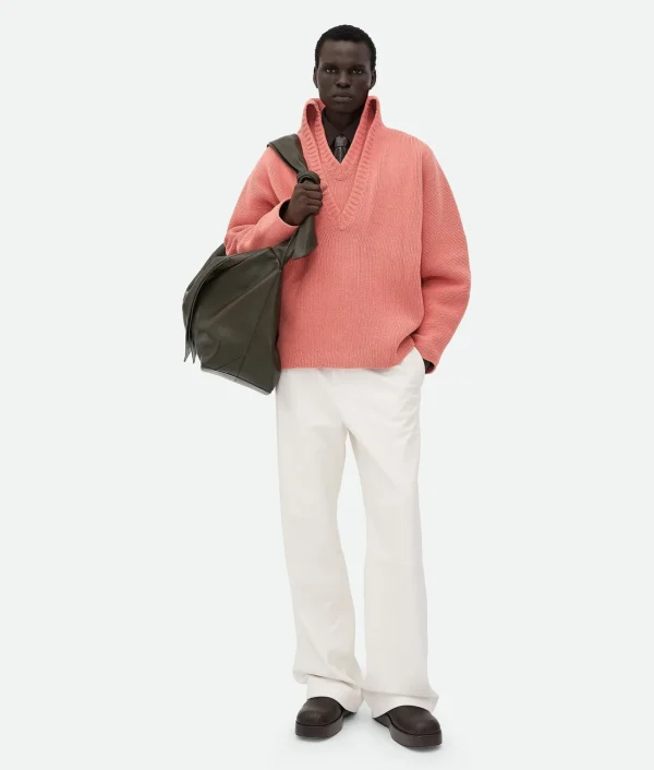 Bottega Veneta Leather Wide Leg Trousers> Trousers And Shorts | Leather