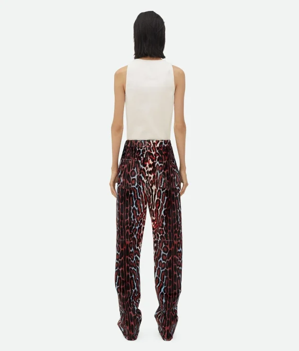 Bottega Veneta Leopard Print Shearling Trousers>Women Trousers And Shorts
