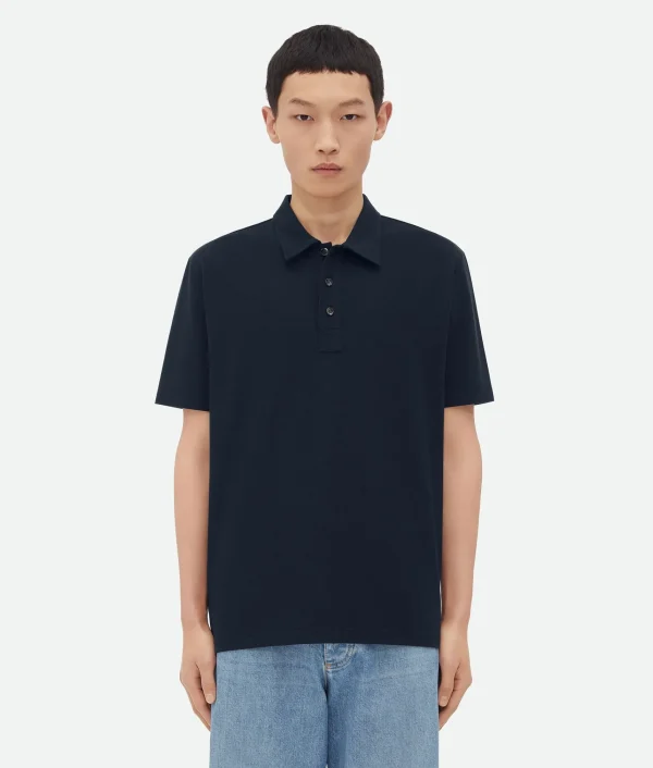Bottega Veneta Light Cotton Piquet Polo> Polos