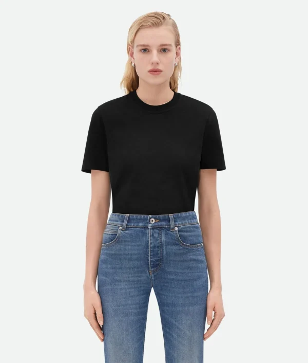 Bottega Veneta Light Cotton T-Shirt>Women Tops And T-Shirts