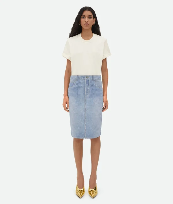 Bottega Veneta Light Cotton T-Shirt>Women Tops And T-Shirts