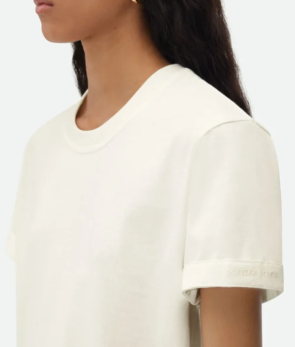 Bottega Veneta Light Cotton T-Shirt>Women Tops And T-Shirts