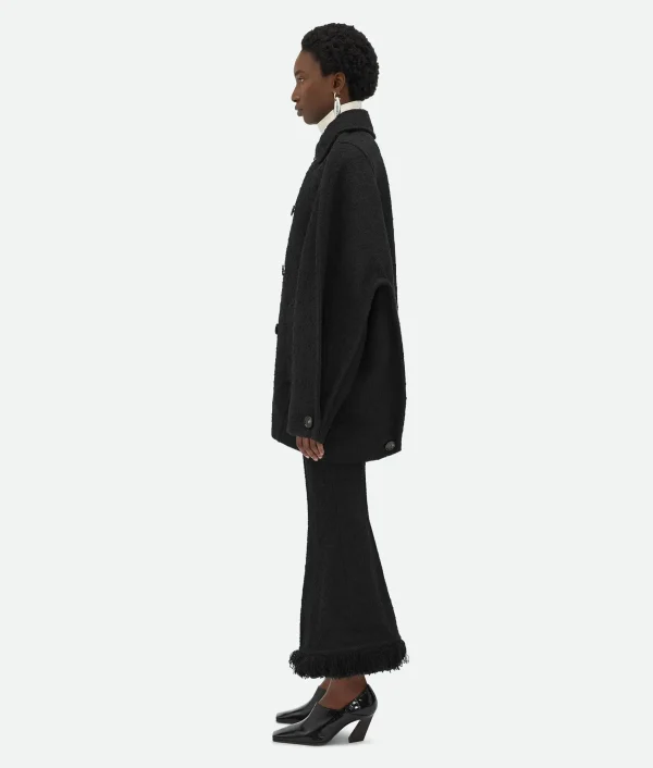 Bottega Veneta Light Cotton Tweed Cocoon Coat>Women Coats