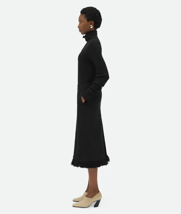 Bottega Veneta Light Cotton Tweed Skirt>Women Skirts