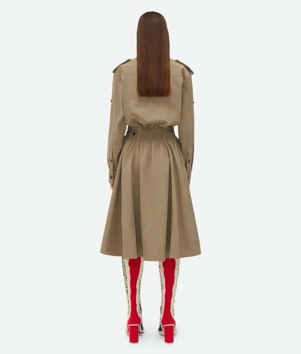 Bottega Veneta Light Cotton Twill Dress>Women Dresses