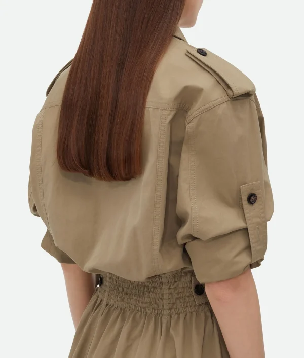 Bottega Veneta Light Cotton Twill Dress>Women Dresses