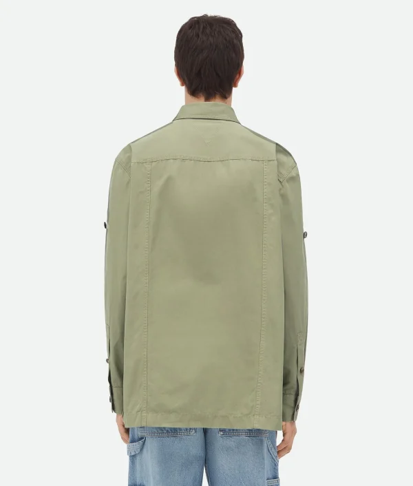 Bottega Veneta Light Cotton Twill Overshirt> Shirts