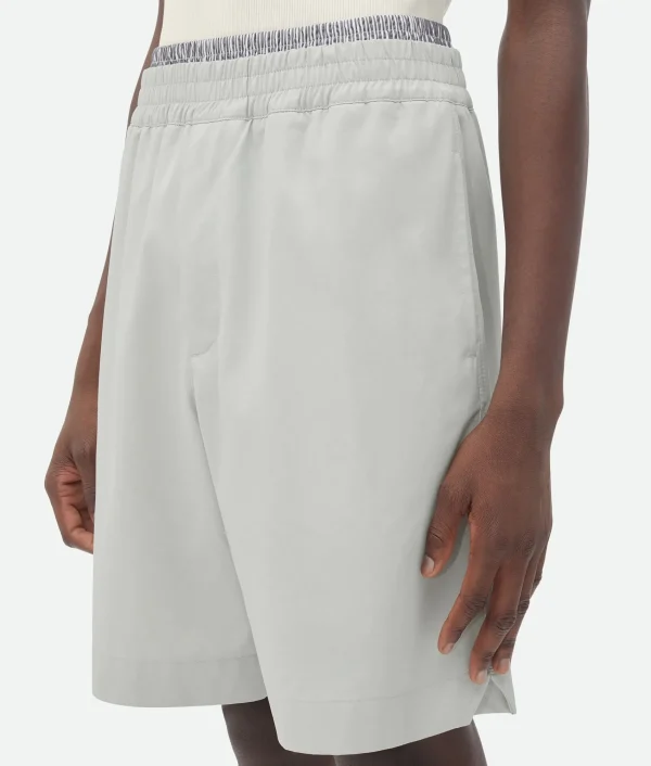 Bottega Veneta Light Cotton Twill Shorts> Trousers And Shorts