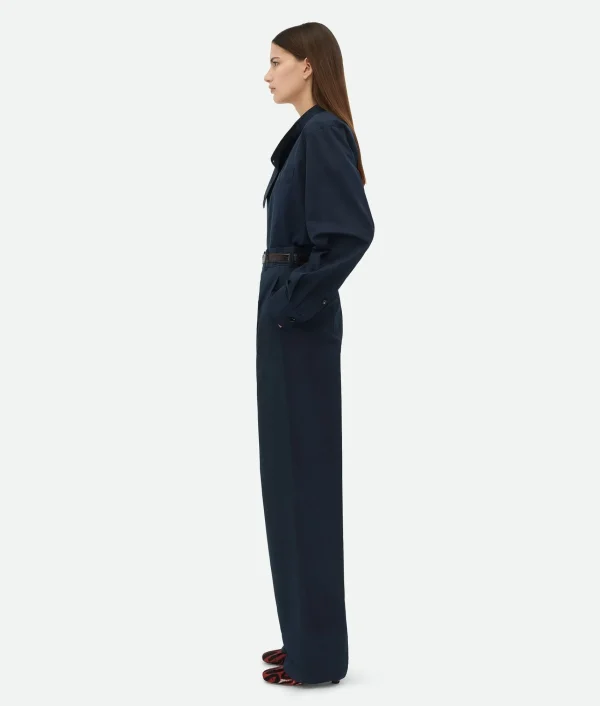Bottega Veneta Light Cotton Twill Tapered Trousers>Women Trousers And Shorts
