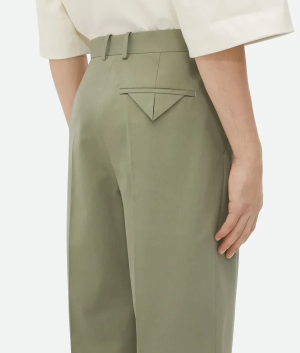 Bottega Veneta Light Cotton Twill Trousers> Trousers And Shorts