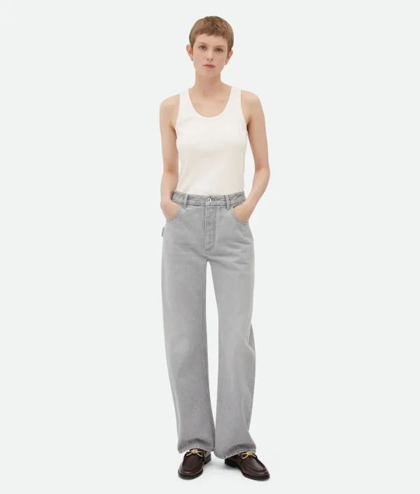Bottega Veneta Washed Rounded Leg Denim>Women Denim