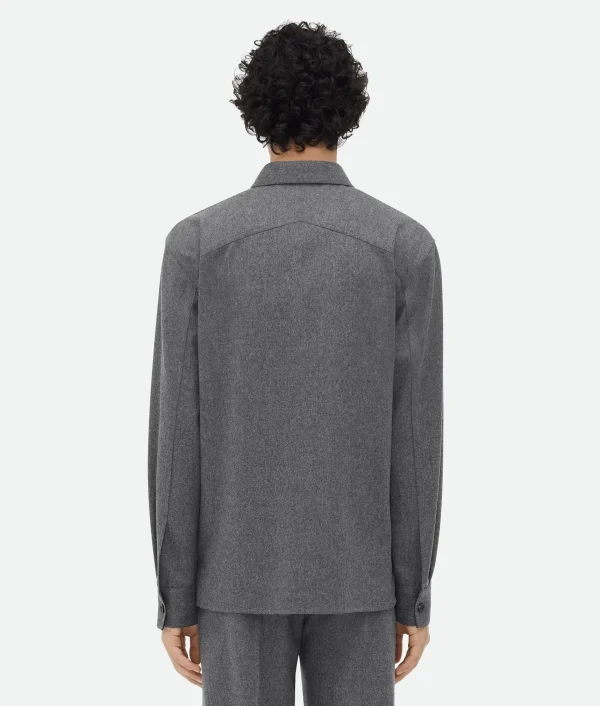 Bottega Veneta Light Wool Flannel Shirt> Shirts