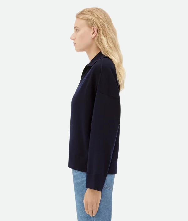 Bottega Veneta Light Wool Polo>Women Knitwear