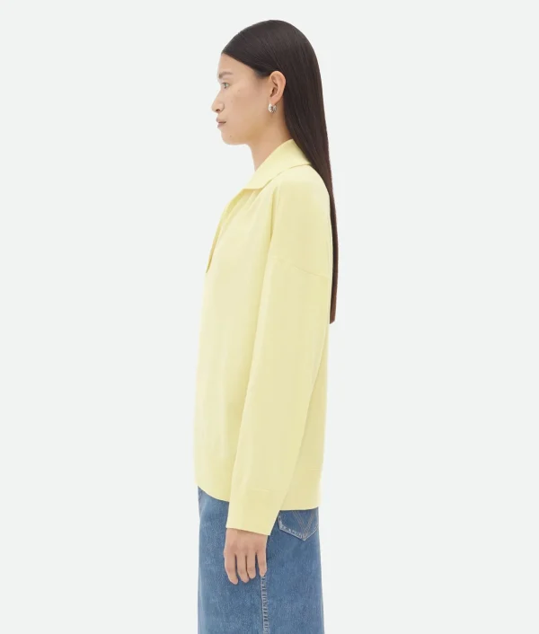 Bottega Veneta Light Wool Polo>Women Knitwear