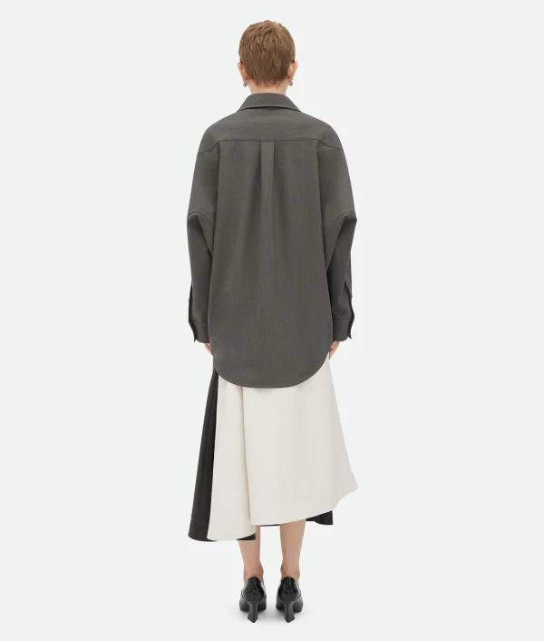 Bottega Veneta Light Wool Shirt>Women Shirts