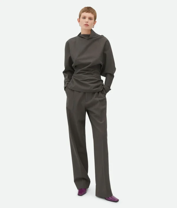 Bottega Veneta Light Wool Top>Women Tops And T-Shirts | Shirts