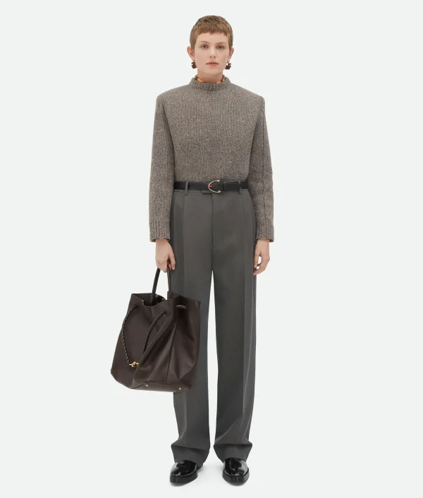Bottega Veneta Light Wool Trousers>Women Trousers And Shorts