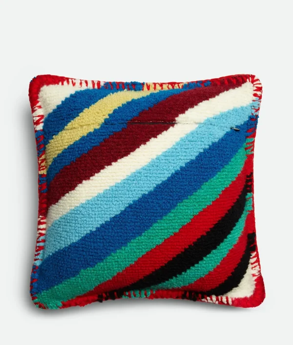 Bottega Veneta Loopy Stripe Knit Cushion> Cushions