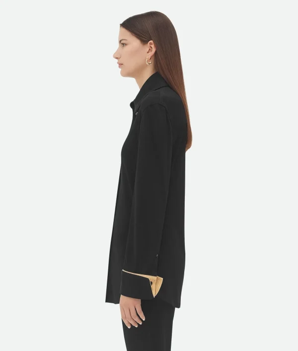 Bottega Veneta Matt Fluid Viscose Jersey Shirt>Women Shirts