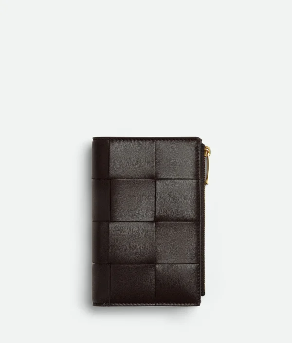 Bottega Veneta Medium Cassette Bi-Fold Zip Wallet>Women Long Wallets