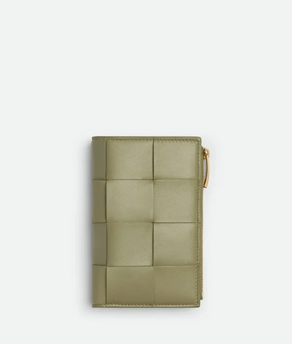 Bottega Veneta Medium Cassette Bi-Fold Zip Wallet>Women Long Wallets