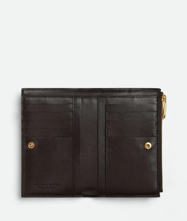 Bottega Veneta Medium Cassette Bi-Fold Zip Wallet>Women Long Wallets