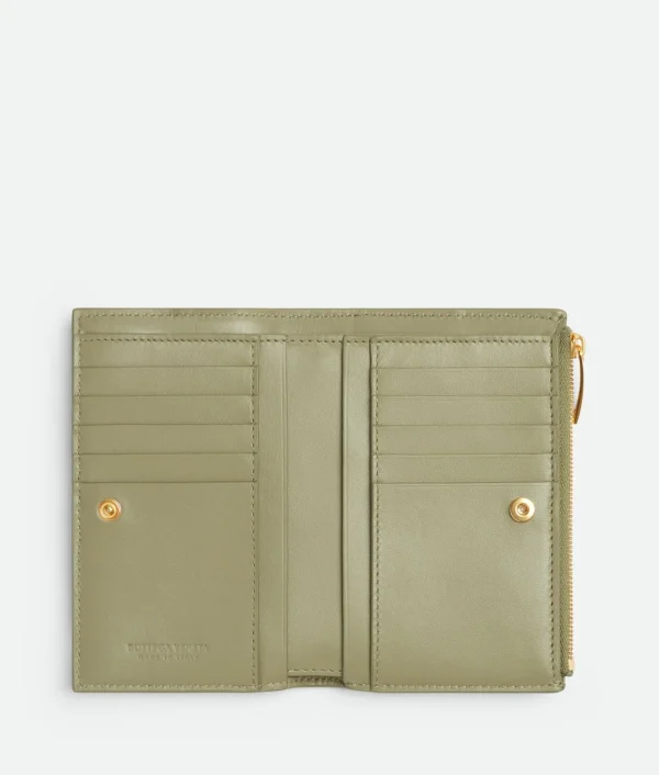 Bottega Veneta Medium Cassette Bi-Fold Zip Wallet>Women Long Wallets