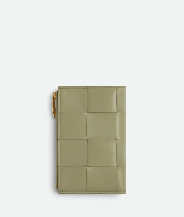 Bottega Veneta Medium Cassette Bi-Fold Zip Wallet>Women Long Wallets