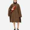Bottega Veneta Melange Cashmere Cape Dress>Women Dresses