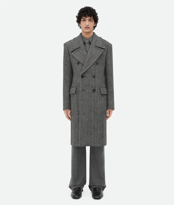 Bottega Veneta Melange Wool Coat> Coats