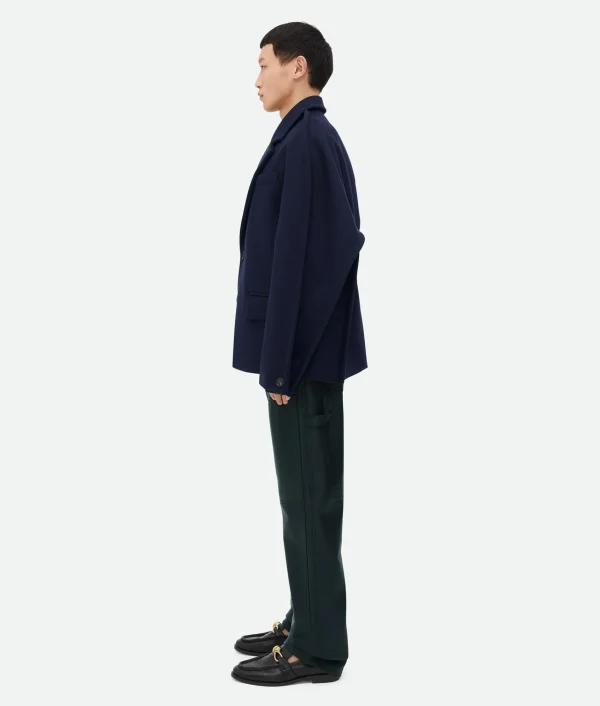 Bottega Veneta Melange Wool Felt Coat> Coats