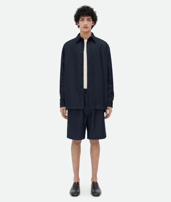 Bottega Veneta Mini Intrecciato Leather Shorts> Leather | Trousers And Shorts
