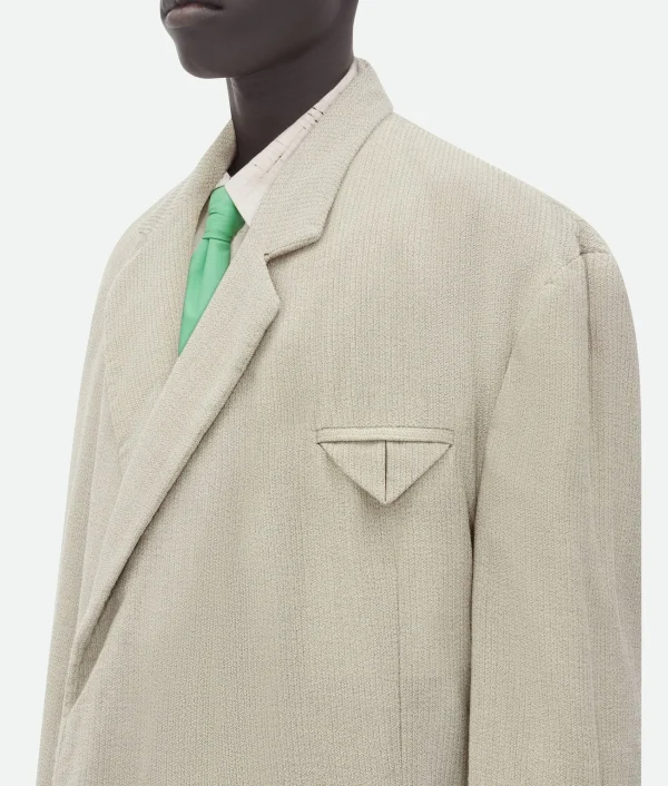 Bottega Veneta Mouline Wool Silk Jacket> Jackets