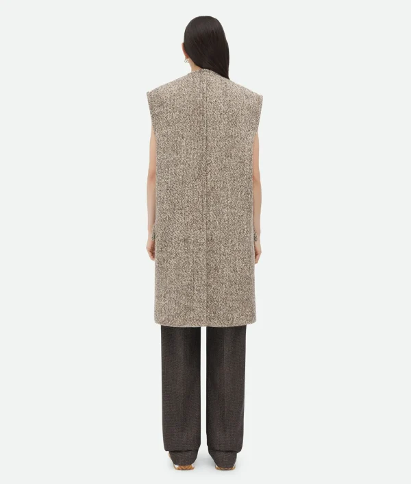 Bottega Veneta Multicolor Wool Felt Gilet Coat>Women Coats