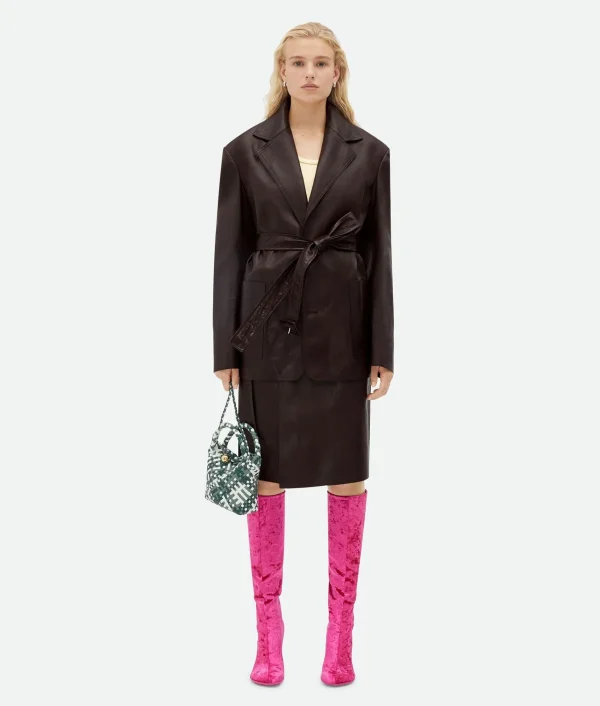 Bottega Veneta Nappa Leather Wrapped Skirt>Women Skirts