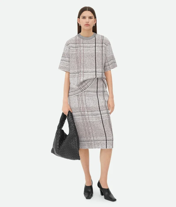 Bottega Veneta Notebook Cotton Viscose Jacquard Skirt>Women Skirts