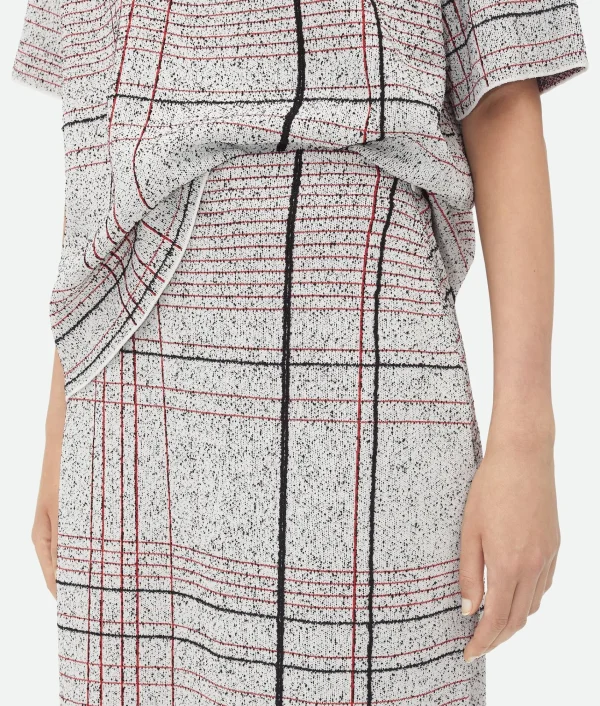 Bottega Veneta Notebook Cotton Viscose Jacquard Skirt>Women Skirts