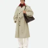 Bottega Veneta Notebook Wool Cotton Trench Coat>Women Coats