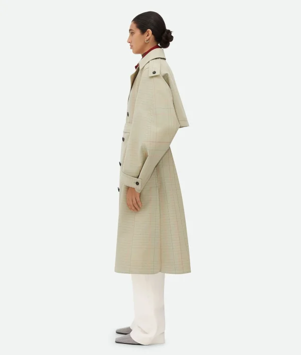 Bottega Veneta Notebook Wool Cotton Trench Coat>Women Coats
